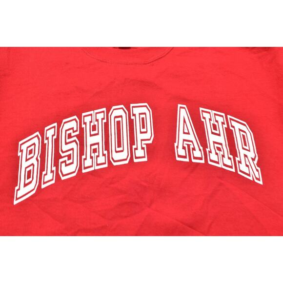 NEW Jerzees VTG Bishop AHR Red Pullover Sweatshirt Men Polyester Big 2X CrewNeck - Picture 3 of 8